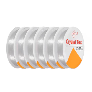 Fio de Silicone Transparente 1.0mm/0.8mm/0.6mm - 10 metros