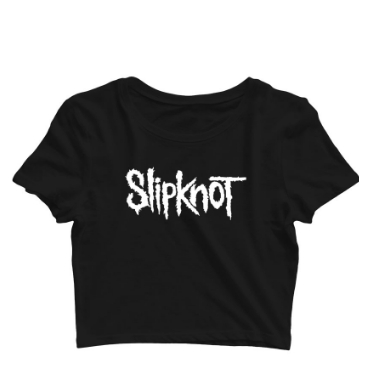 Camiseta Cropped Feminina Slipknot Banda