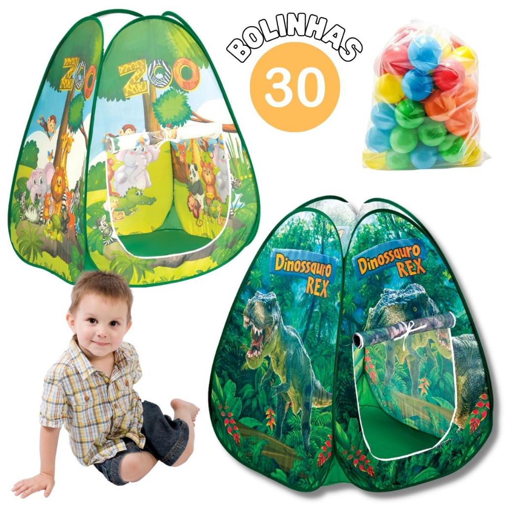 Barraca Infantil Menino Com bolinhas Cabana Criança Toca Cabaninha ...