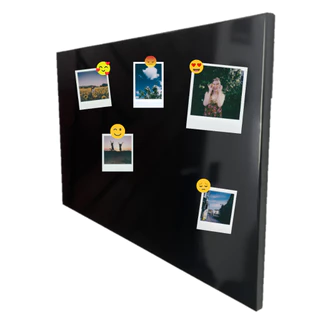 Painel de Fotos 60x40 Mural Magnético Quadro Metal + 12 imãs