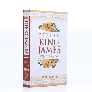 Bíblia Sagrada KJA | King James Atualizada | Letra Gigante | Capa Dura | Rosa Vintage