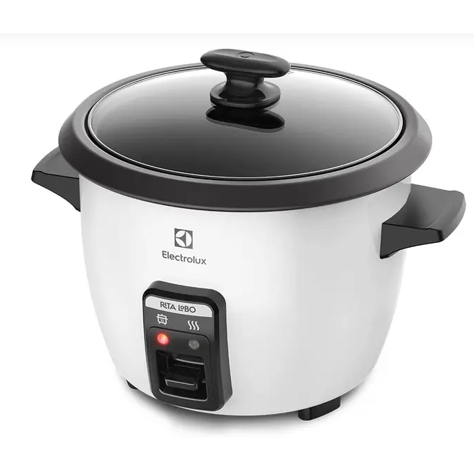 Panela Elétrica De Arroz A Vapor Electrolux 10 Xicaras Inox