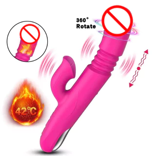 Vibrador Luxo Telescópico Funciona vai e vem 10 modos de vibração ZDB-05