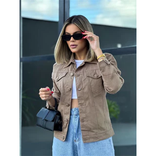 Jaqueta Jeans Feminina Linha Premium 008 em Oferta na Shopee