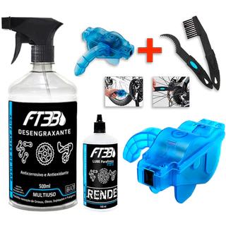 Kit Limpa Corrente Limpador De Correntes P/ Bicicleta 5 Em 1 CZO