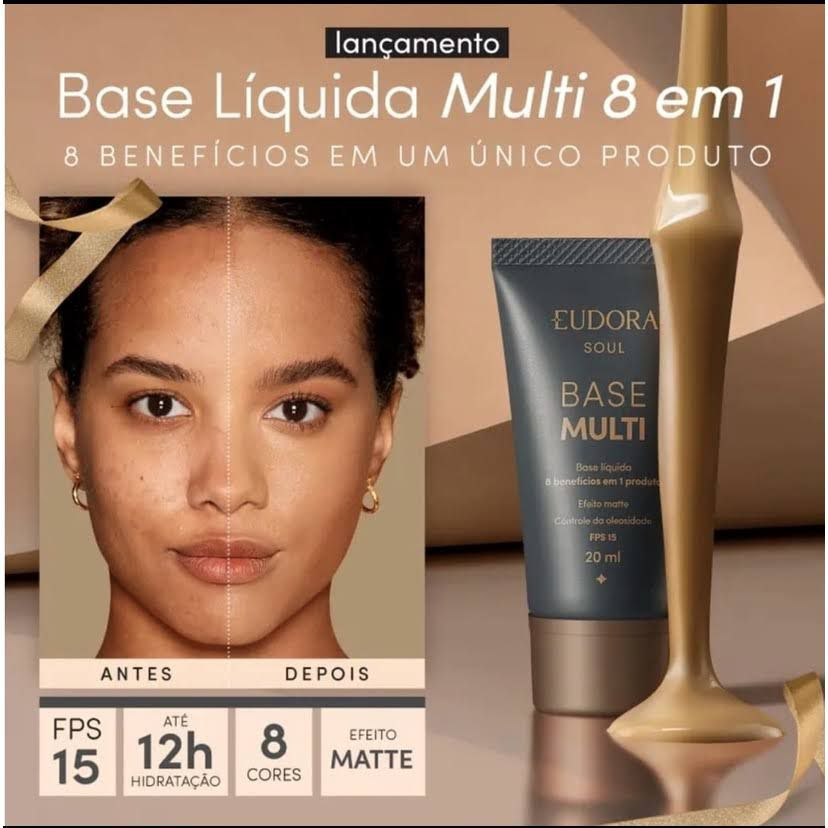 Base Multi 8 em 1 Eudora Soul 20ml | Shopee Brasil