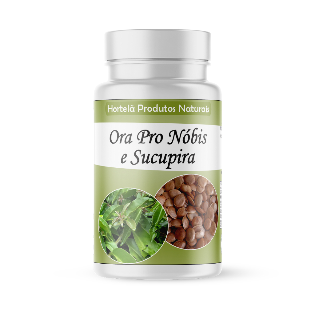 Ora pro nóbis e sucupira produto 100% natural cápsulas /500mg