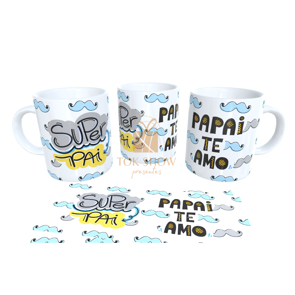 Caneca Personalizada Dia dos Pais 325ml - 1 Unidade