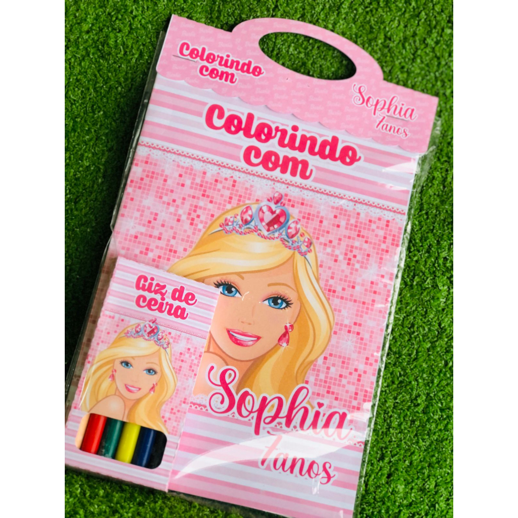 Kit Pintura Barbie Mochila Personalizada Tintas Lembrancinha