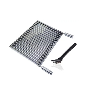 Churrasqueira Inox Com Grelha Argentina C Pernas de Apoio - INOX