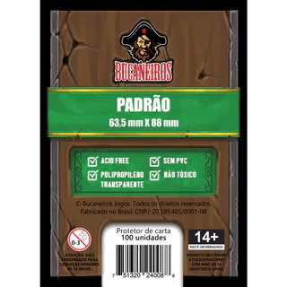 Sleeve Padrão Bucaneiros (63,5x88mm) - 100 Unidades - Shield - Pokemon Magic Kpop