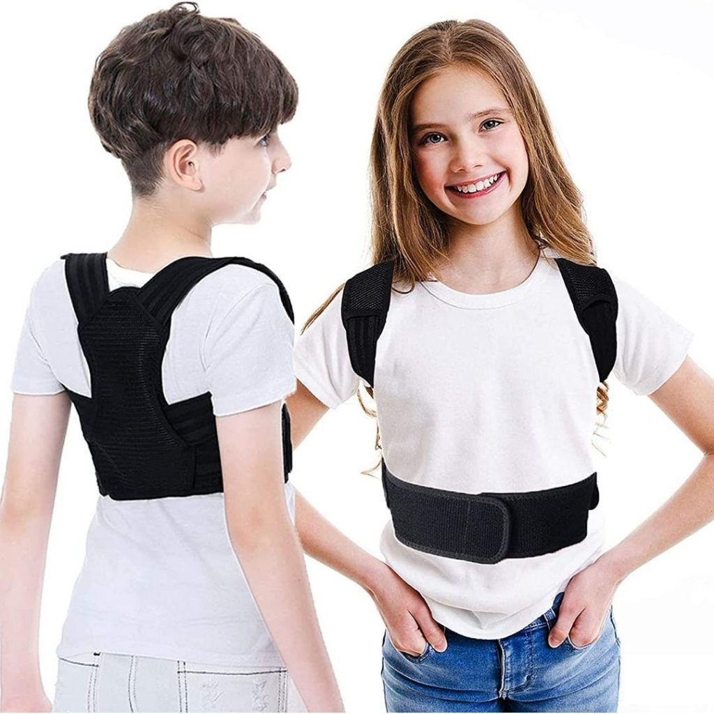 Cinta Corretor Postural Infantil Para Criança E Adolescente Menino Menina Corrigir Coluna
