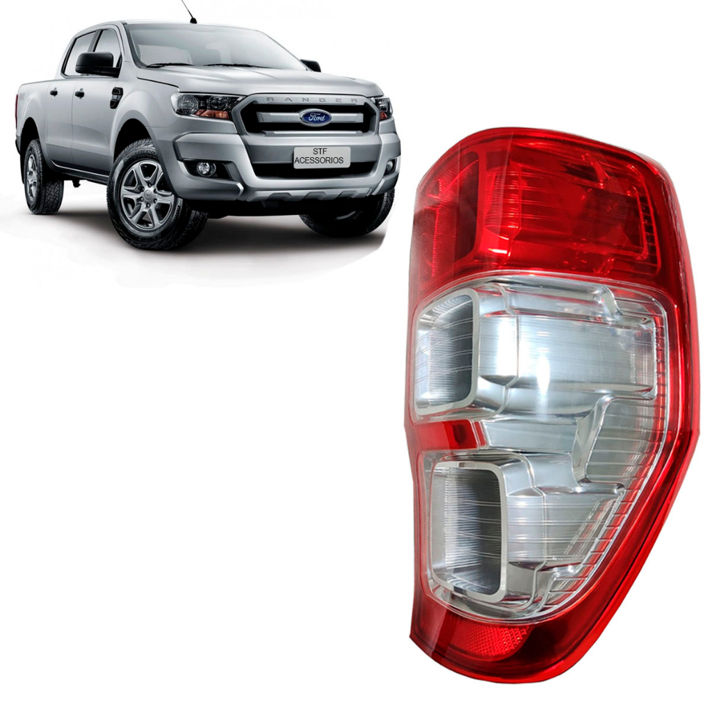 LANTERNA FORD RANGER BICOLOR ACRÍLICO 2012 2013 2014 2015 2016 2017 ...
