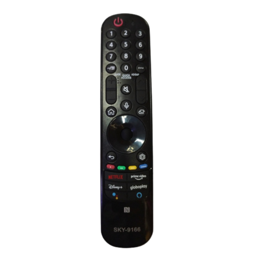 CONTROLE REMOTO PARA TV MAGIC SKY9178 c/ mouse e voz