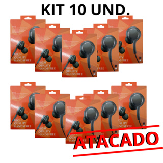 Kit Com 10 Fones High Quality Harman Atacado Envio Imediato jb01