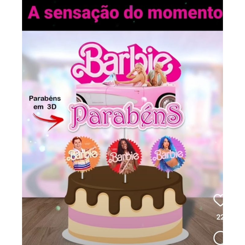 DECORANDO BOLO DA BARBIE 