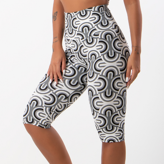 Bermudão estampado Bermuda Feminina Fitness Academia Suplex