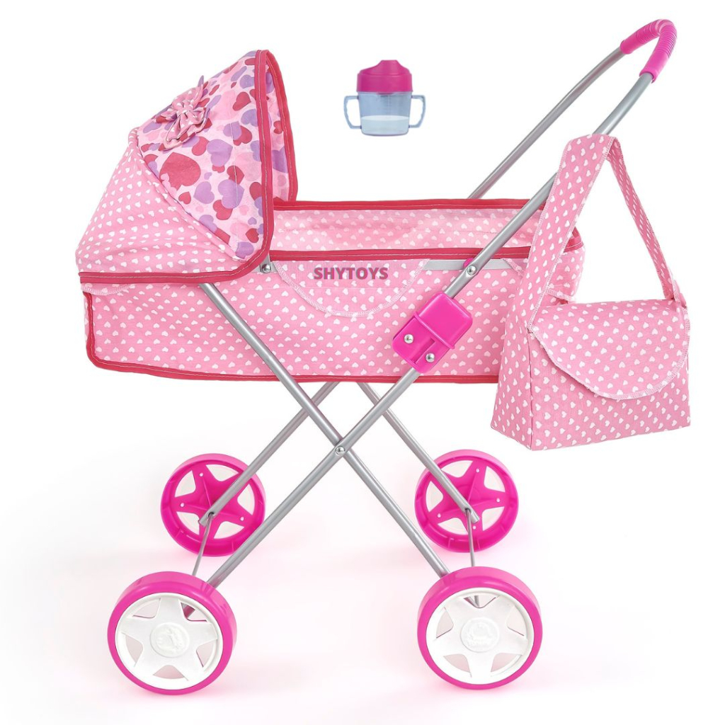 Carrinho De Boneca Reborn Milan Alive Infantil De Menina Luxo Rosa Shopee Brasil