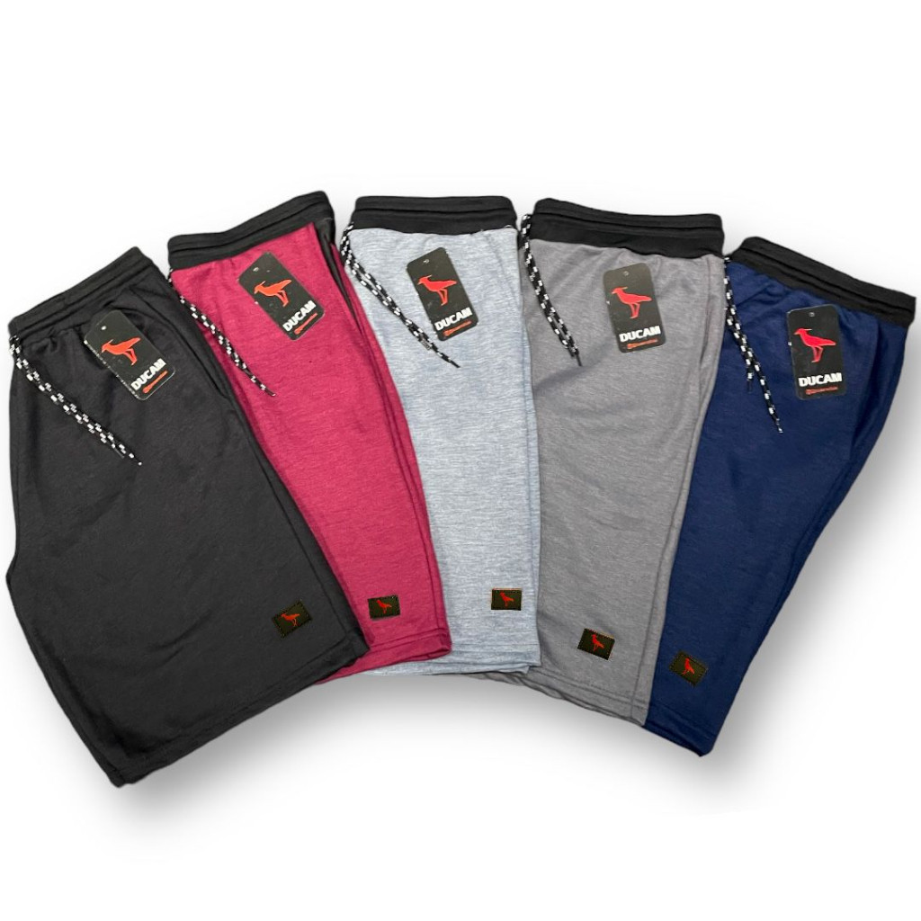 Kit 5 Bermudas Masculina Moletom Lisas Treino Academia Shorts Confortável 100% Algodão
