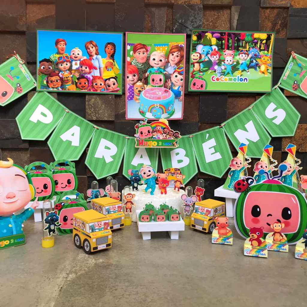 Festa de aniversário Cocomelon | Personalizado Cocomelon | Decoração ...