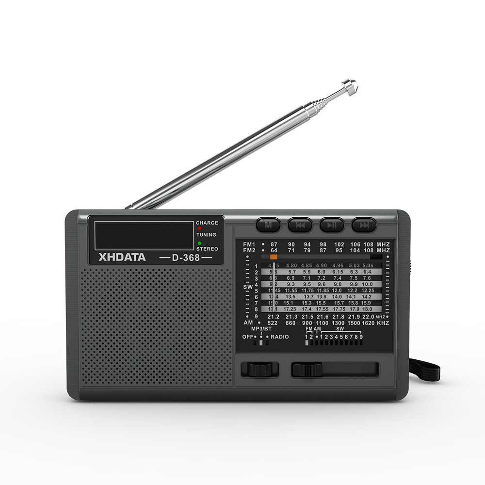 Rádio Xhdata Am Fm Sw Bluetooth Mp3 Micro Sd Usb Bateria | Shopee Brasil