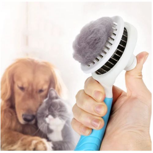 Escova Removedora Tira Pelos Dos Pets Cães E Gatos