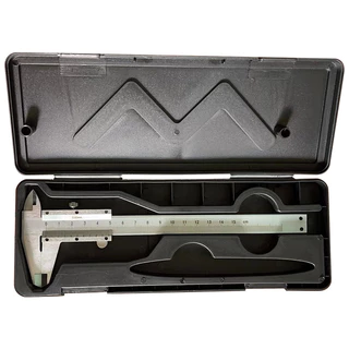 Paquímetro de Aço 15 cm Profissional Micrometro Manual Eficiente com Estojo Armazenamento