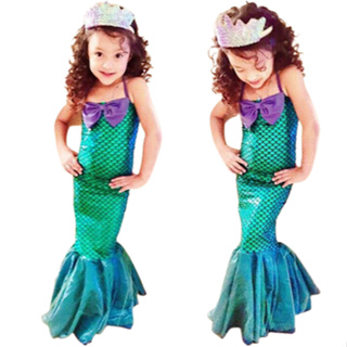 Vestido Infantil Fantasia Sereia Brinde Tiara Marisa