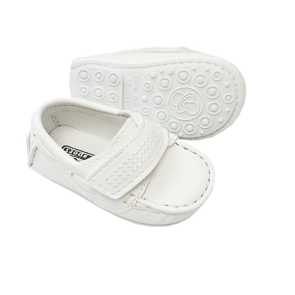 Mocassim best sale branco infantil