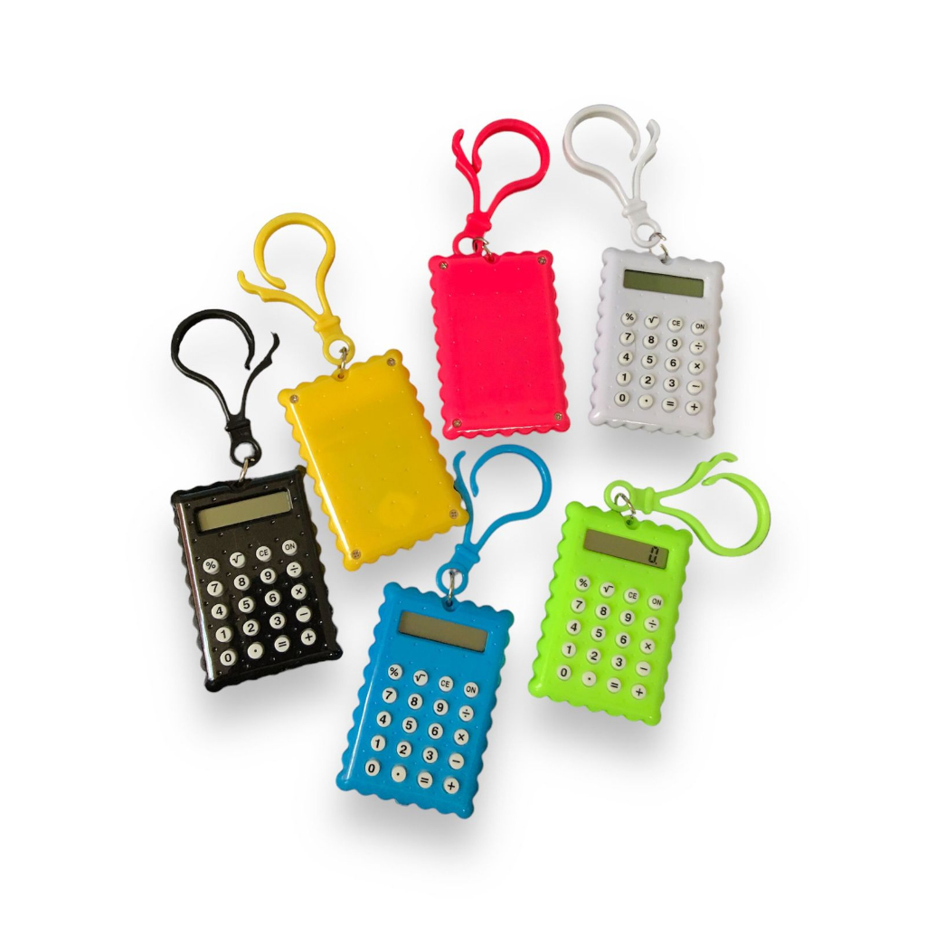 Mini Calculadora Chaveiro Stitch Gold Biscoito com Calculadora Series fashion Mochila De Bonito Pingente Acessórios Presente