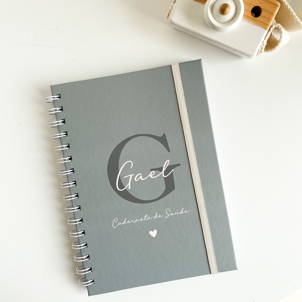 Caderneta De Saúde/Vacina Personalizada - Capa Clean - Menino