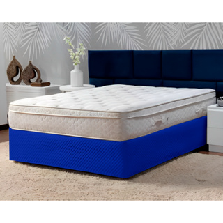 Saia Cama Box De King Matelada Luxo Cores Barato