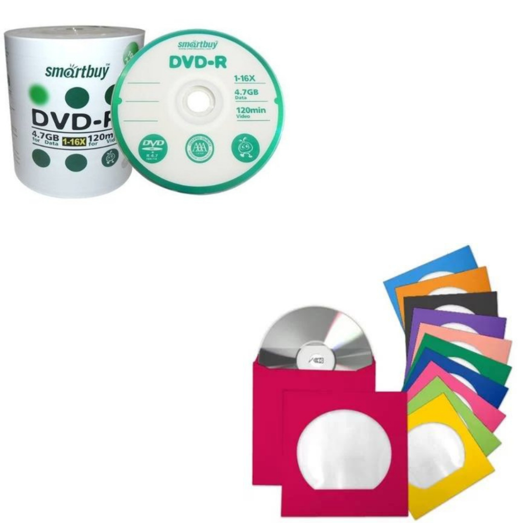 23 Mídia Dvd-r Virgem Smartbuy Nos Envelopes Grava Jogo Ps2