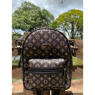 Bolsa Mochila De Ombro Couro Ecologico Feminina Escolar Faculdade Reforçada Media Promoção