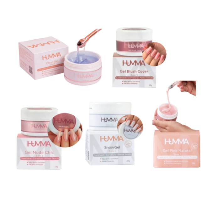 Gel para alongamento 3 em 1 HUMMA 28g cores escolher | Shopee Brasil