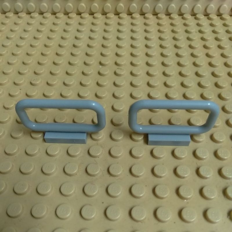lego suporte grade par 6187 cinza claro