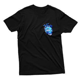 Camiseta Unissex Coração Congelado 100% Algodão Premium