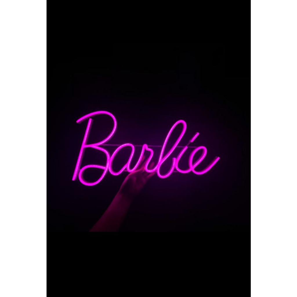 Letreiro Neon Barbie 16x28cm envio imediato lançamento | Shopee Brasil
