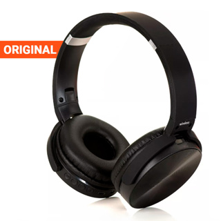 Fone de Ouvido Bluetooth Com 4 Funções Microfone Embutido Entrada Cartão Micro SD P2 e Rádio FM