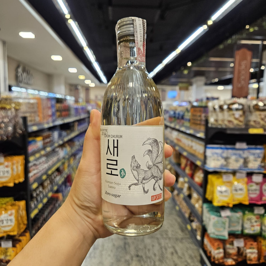 Soju Bebida Tradicional Coreana - Chum Churum Saero (Sem Açúcar) 360ml