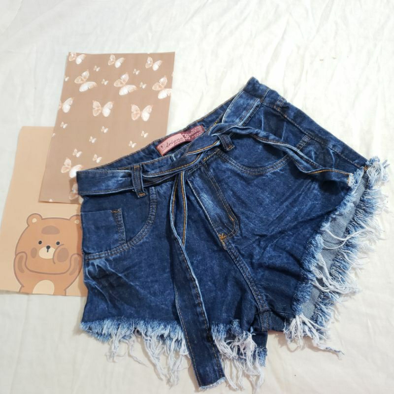 Short de sales amarrar jeans