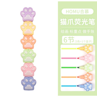 TINGLI Canetas marca-texto, 6 peças fofas mini caneta-texto Kawaii desenho  de sorvete em forma de sorvete fluorescente para escola, escritório,  artigos de papelaria