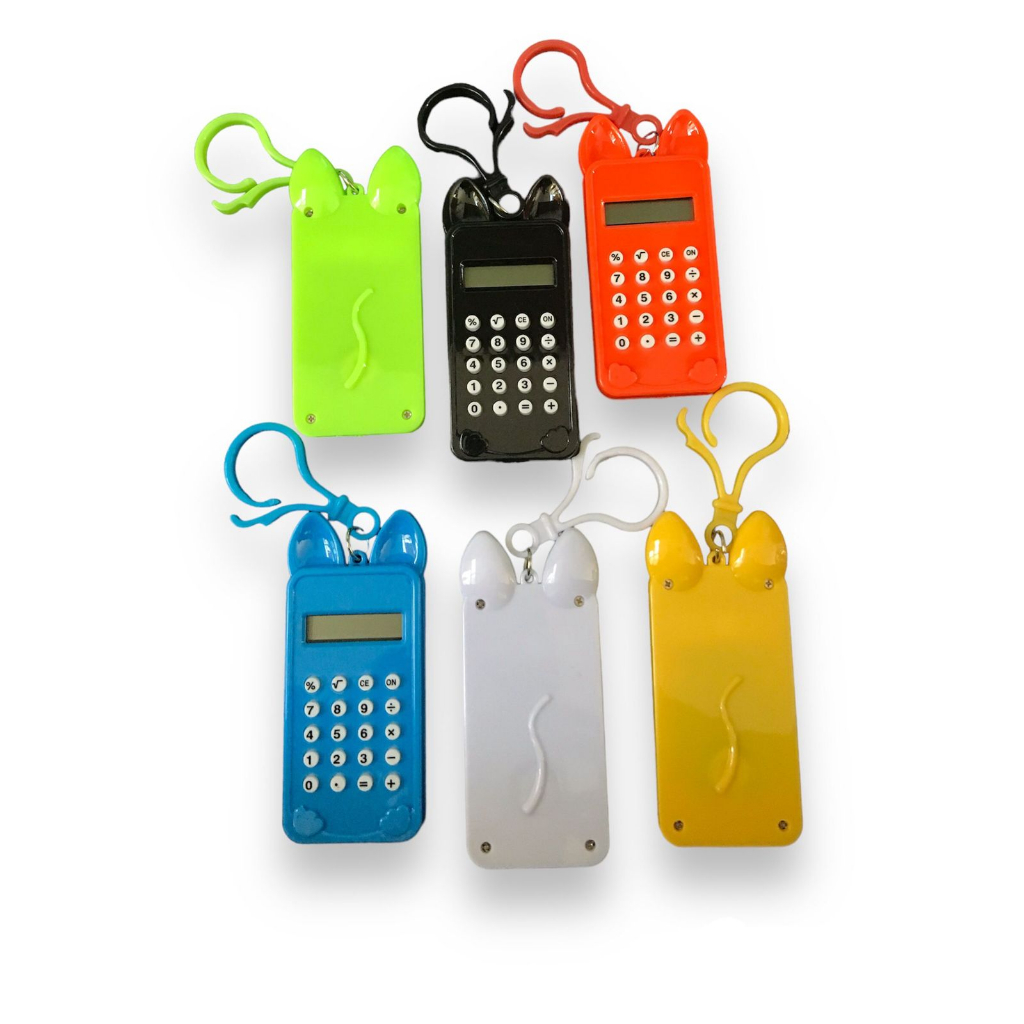 Mini Calculadora Chaveiro Stitch Gold Gatinho Fofo com Calculadora Series fashion Mochila De Bonito Pingente Acessórios Presente
