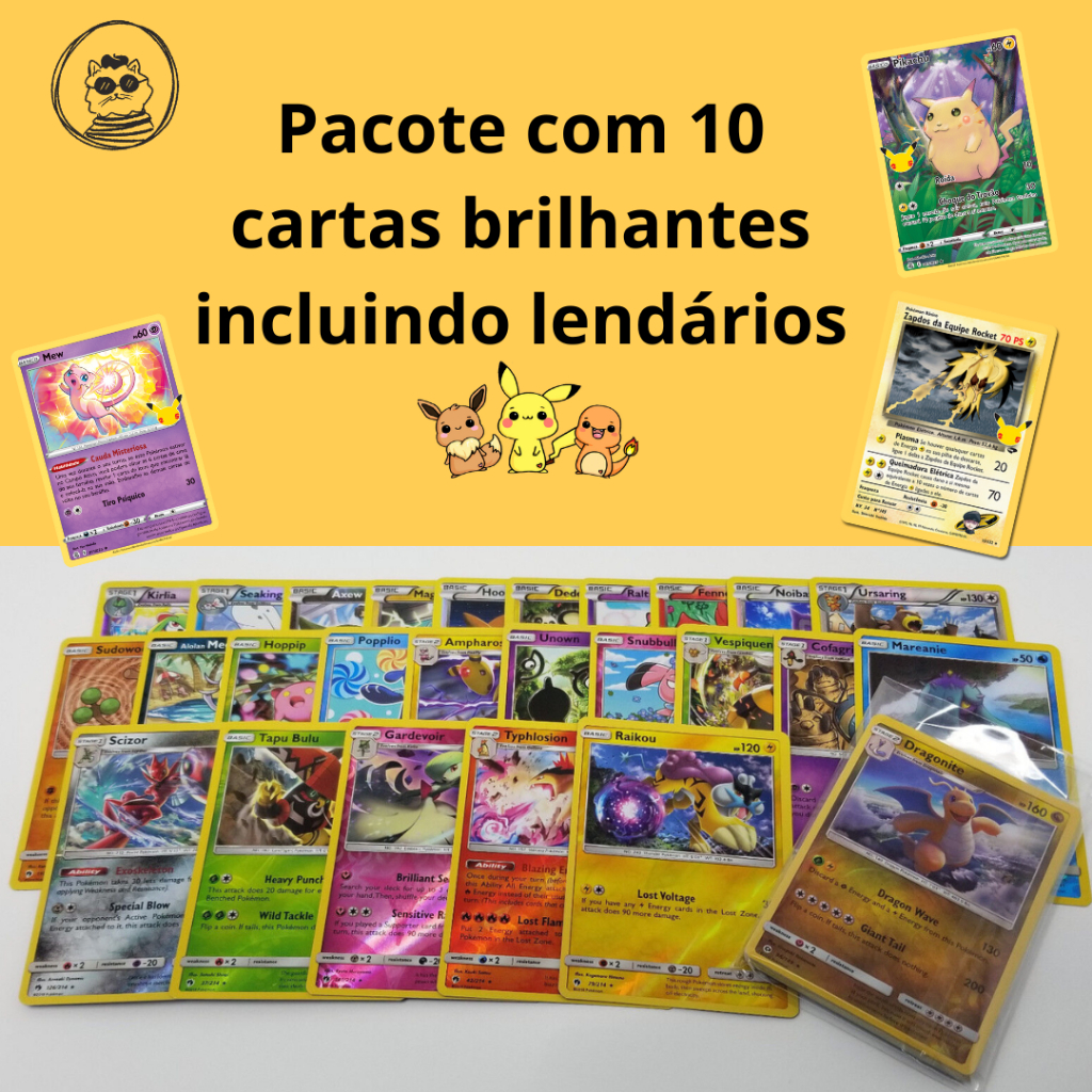 Pokemon - Pacote 10 cartas Brilliant Stars (Inglês) (vários