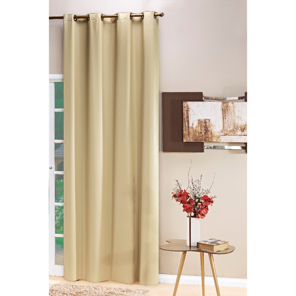 Cortina Blackout PVC Lisa 1,40m x 2,10m Veda a Luz Folha Única