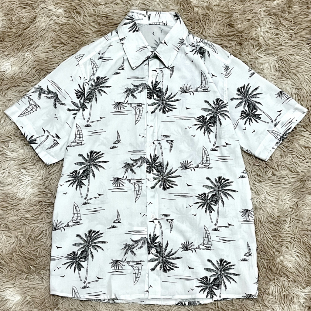 Camisa Masculina Estampa Floral Viscose Social Havaiana Estampada Estilo de praia Verão CB-04
