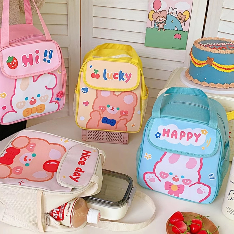 Lancheira Térmica Personalizada Escolar Infantil Estampada - Feira