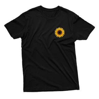 Camiseta Minimalista Girassol Unissex 100% Algodão Várias Cores Premium