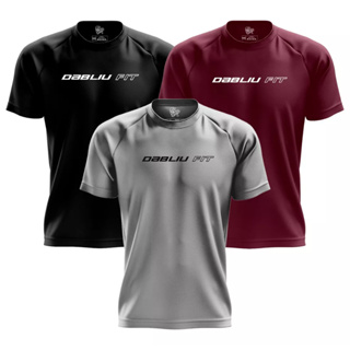 Kit 3x Camisas Academia Dry Fit Basic Fit Prot Uv+35 Dabliu Fit Lançamento