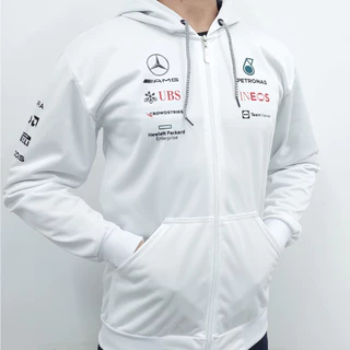 Jaqueta Mercedes Petronas AMG Modelo Formula 1 Branca MER20